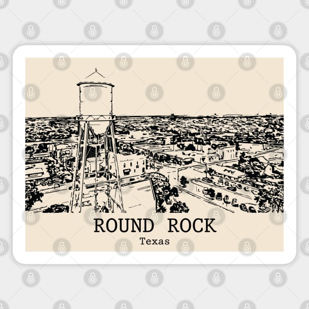 Round Rock - Texas Magnet by Lakeric
